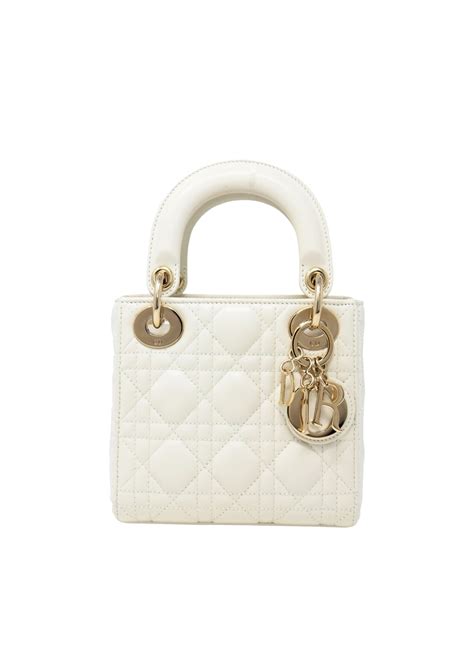 dior mini lady bag white|small lady dior bag price.